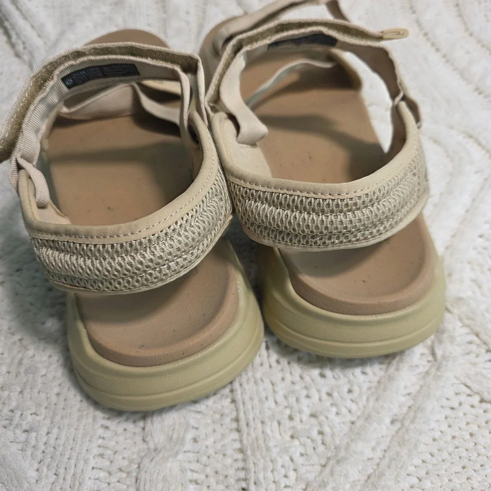 Teva Zymic Sandals‎ Sesame Tan Strappy Sport Outdoor Hiking Mens 14 Excellent
